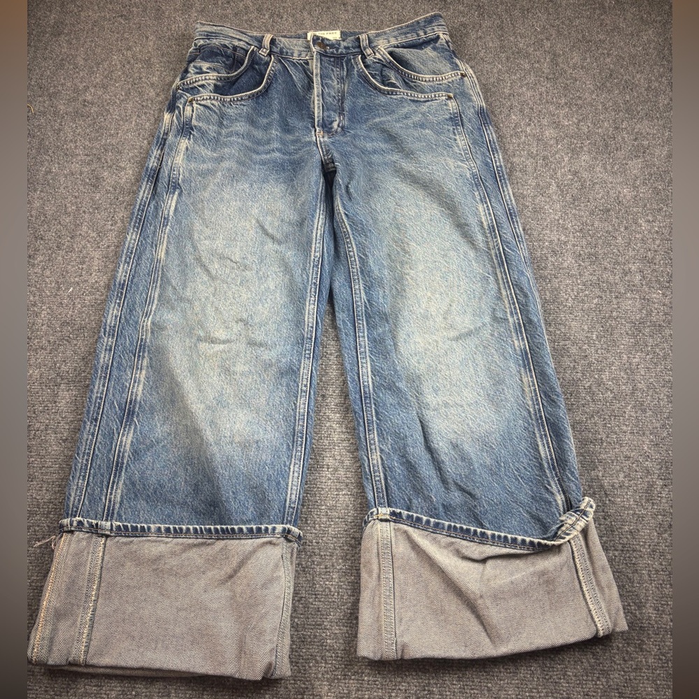 WE THE FREE Women’s Denim Final Countdown Cuffed Low-Rise Jeans size: 26 - Picture 2 of 14